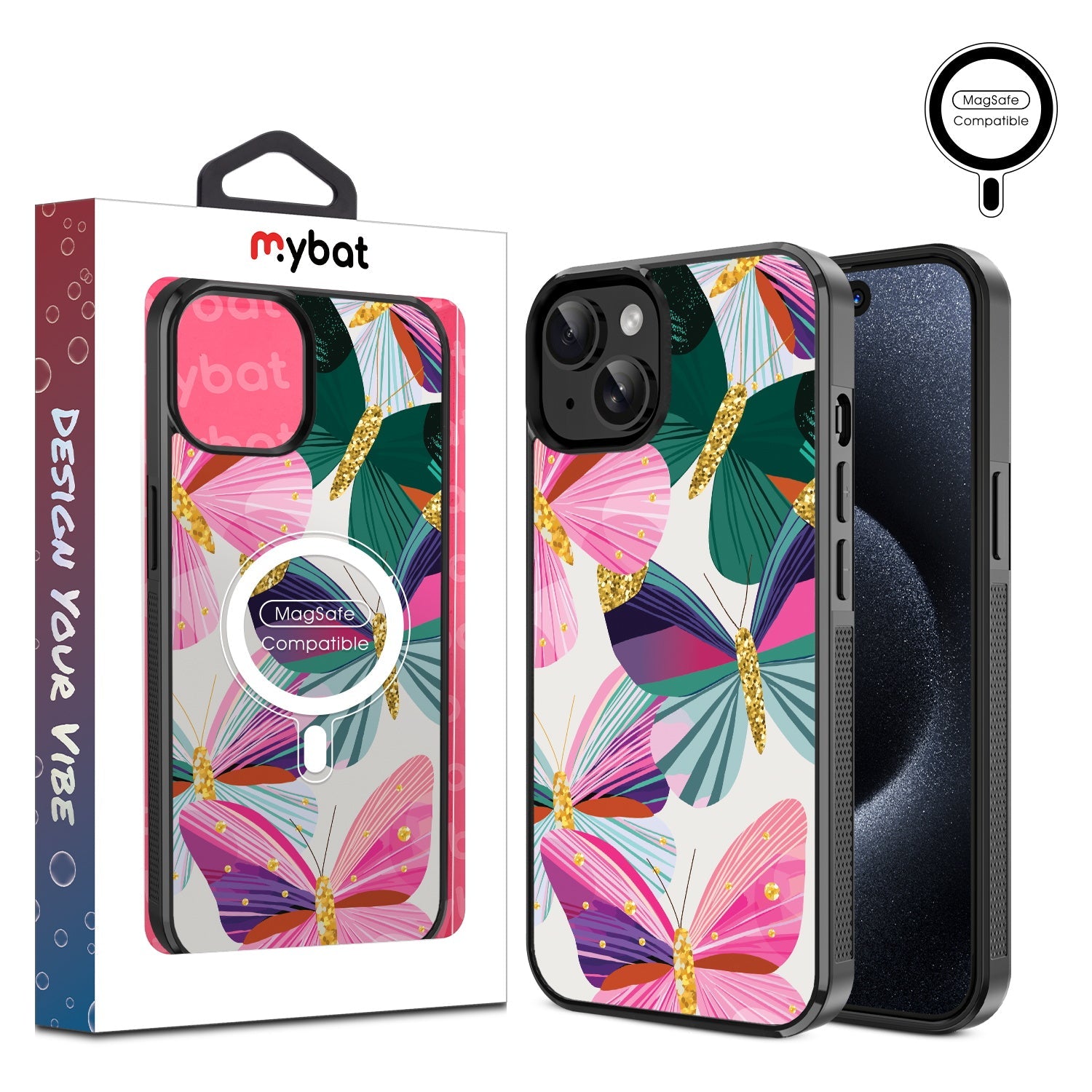 MyBat Design Lab Series MagSafe Case for Apple iPhone 14 Pro Max - Bright Flutter