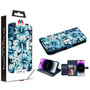 MyBat MyJacket Wallet Xtra Series with RFID Blocking for Apple iPhone 14 Pro Max - Blue Hibiscus