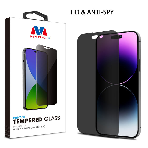 MyBat Privacy Tempered Glass Screen Protector (2.5D) for Apple iPhone 14 Pro Max - Clear - MIP14PMSC67-1.jpg