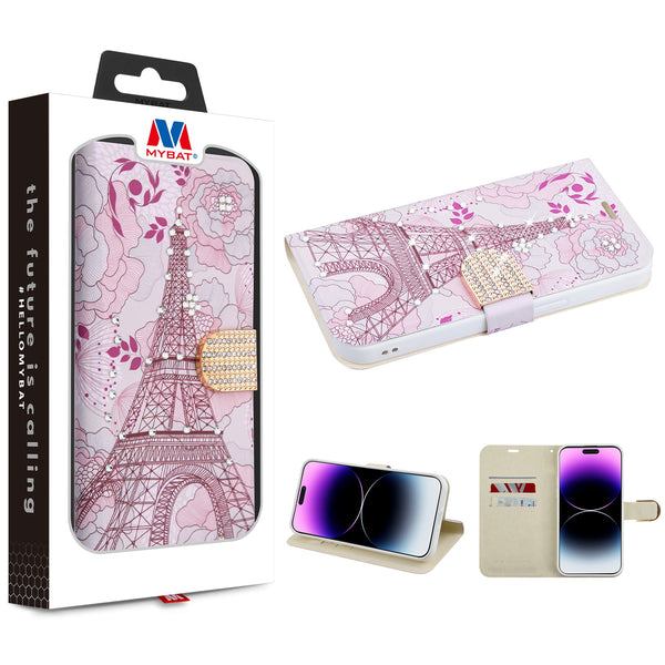 MyBat MyJacket Wallet Diamond Series for Apple iPhone 14 Pro - Eiffel Tower - MIP14PPCMJD104-1.jpg