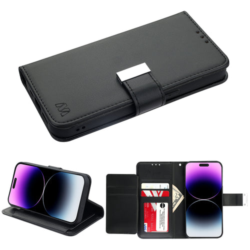 MyBat MyJacket Wallet Xtra Series for Apple iPhone 14 Pro - Black / Black - MIP14PPCMJG031-2.jpg