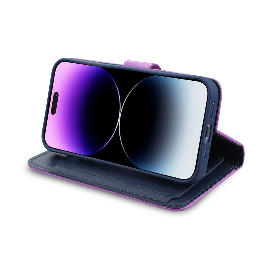 MyBat MyJacket Wallet Xtra Series for Apple iPhone 14 Pro - Purple / Dark Blue - MIP14PPCMJG034-4.jpg