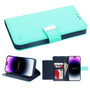 MyBat MyJacket Wallet Xtra Series for Apple iPhone 14 Pro - Teal Green / Dark Blue - MIP14PPCMJG038-2.jpg