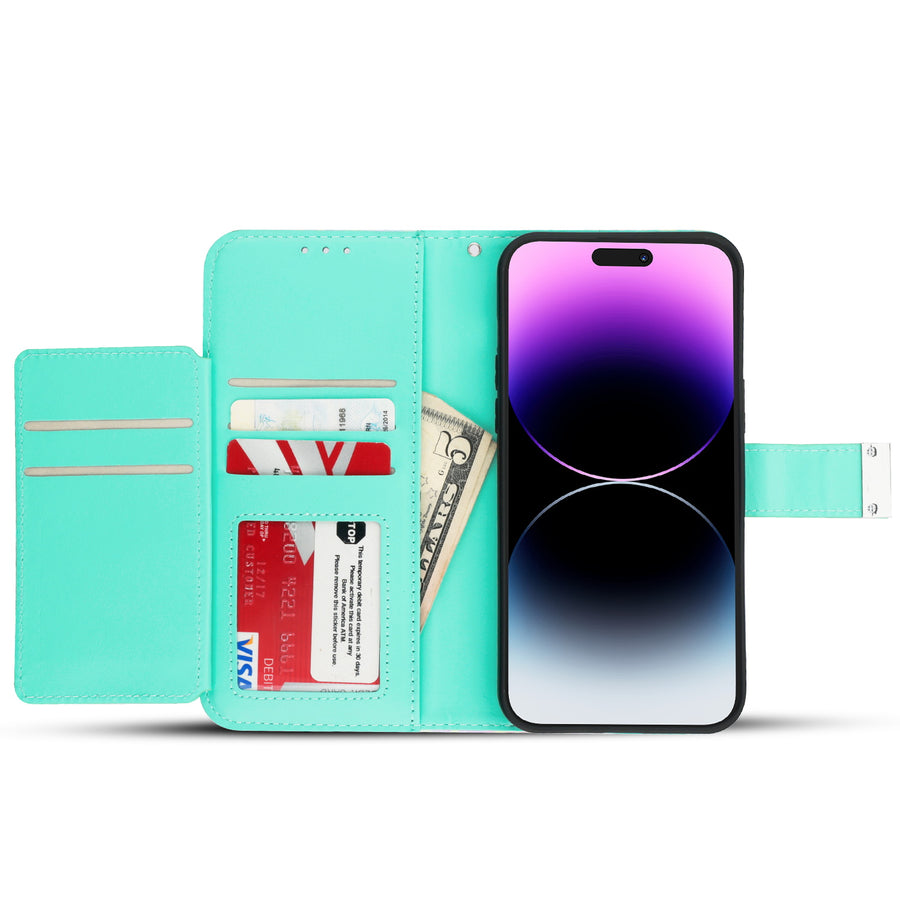 MyBat MyJacket Wallet Xtra Series with RFID Blocking for Apple iPhone 14 Pro - Holographic Leopard - MIP14PPCMJG094-3.jpg