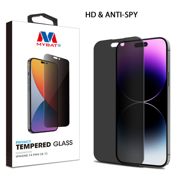 MyBat Privacy Tempered Glass Screen Protector (2.5D) for Apple iPhone 14 Pro - Clear - MIP14PSC67-1.jpg