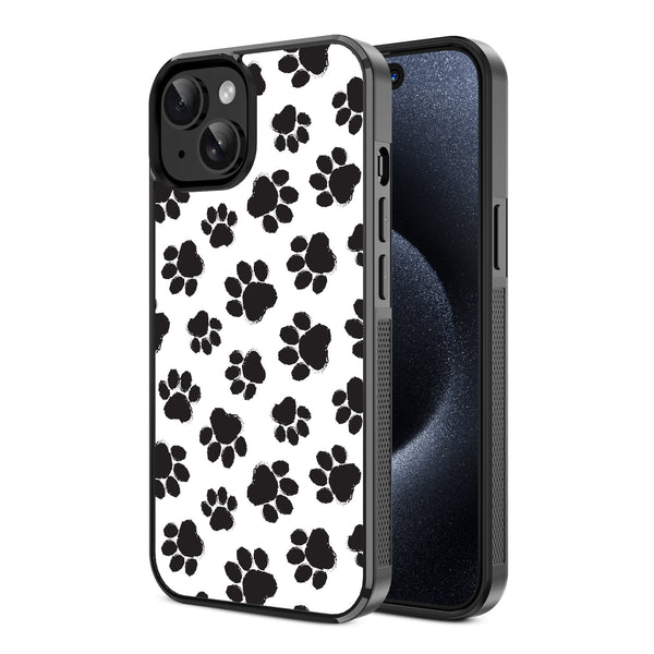 MyBat Design Lab Series Case for Apple iPhone 15 (6.1) - Black Paw Prints - MIP15CSLESM002-2.jpg