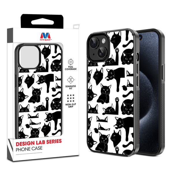 MyBat Design Lab Series Case for Apple iPhone 15 (6.1) - Black Cats - MIP15CSLESM017-1.jpg