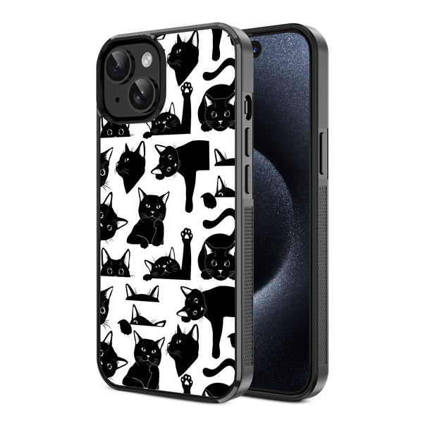 MyBat Design Lab Series Case for Apple iPhone 15 (6.1) - Black Cats - MIP15CSLESM017-2.jpg