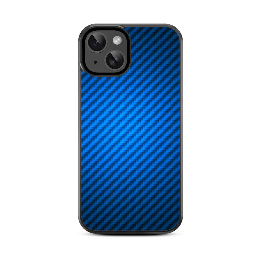 MyBat Design Lab Series Case for Apple iPhone 15 (6.1) - Blue Carbon Fiber - MIP15CSLESM084-3.jpg