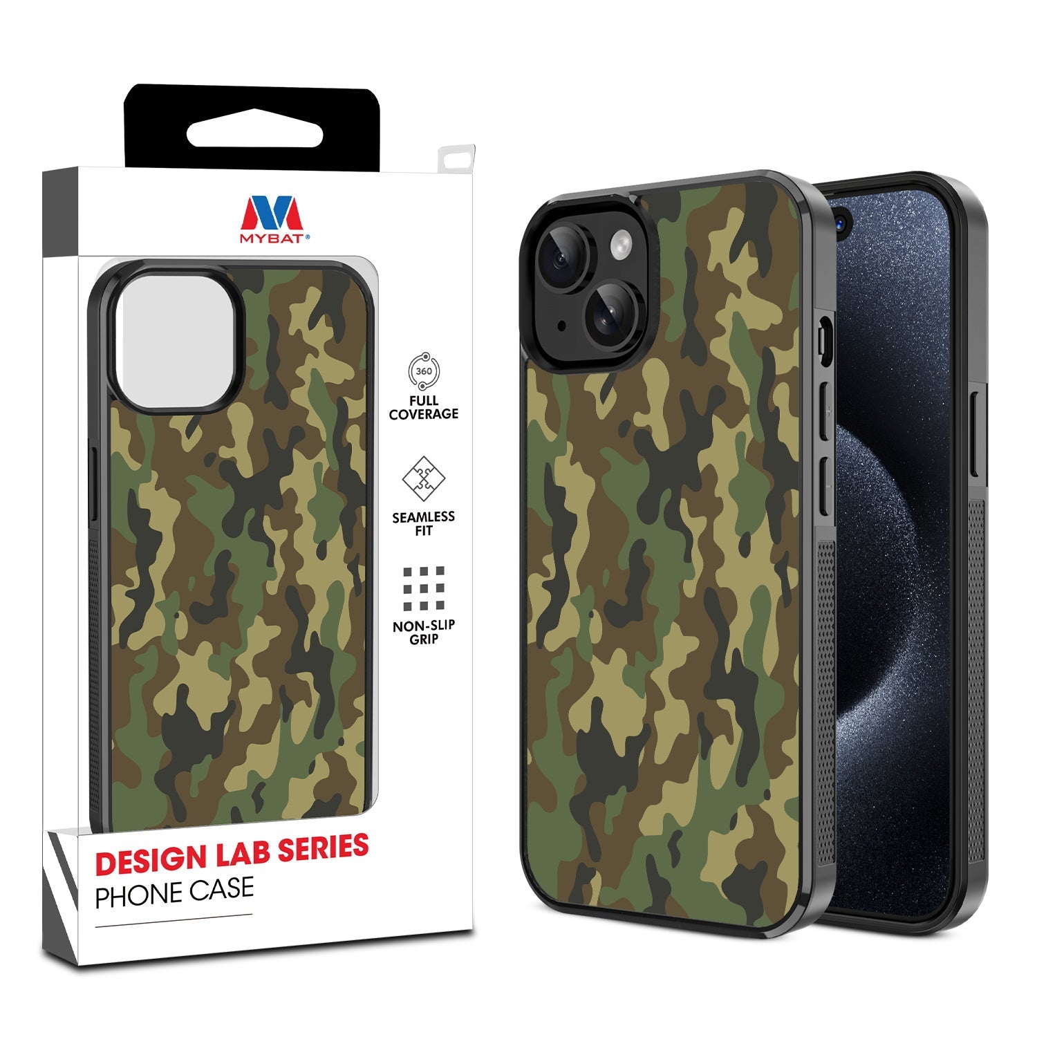 MyBat Design Lab Series Case for Apple iPhone 15 (6.1) - Military Camouflage