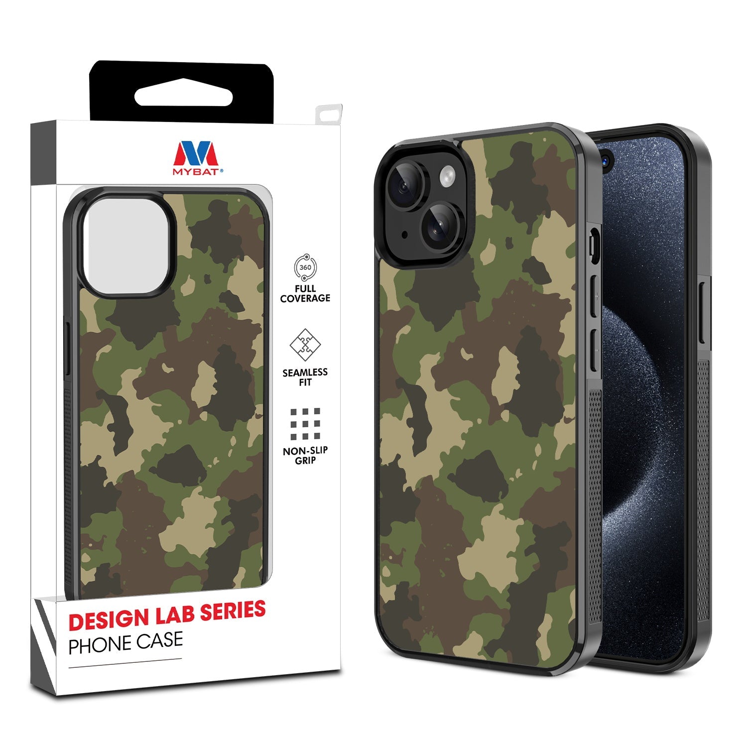 MyBat Design Lab Series Case for Apple iPhone 15 (6.1) - Army Camouflage