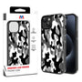 MyBat Design Lab Series Case for Apple iPhone 15 (6.1) - Black & White Camouflage