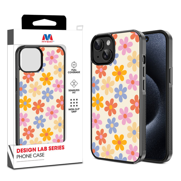 MyBat Design Lab Series Case for Apple iPhone 15 (6.1) - Retro Daisies - MIP15CSLESM137-1.jpg