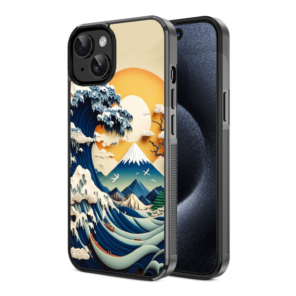MyBat Design Lab Series Case for Apple iPhone 15 (6.1) - The Great Wave - MIP15CSLESM177-2.jpg