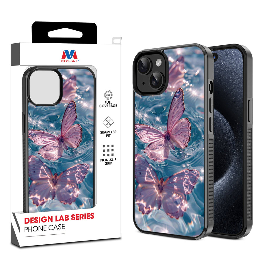 MyBat Design Lab Series Case for Apple iPhone 15 (6.1) - Floating Butterflies