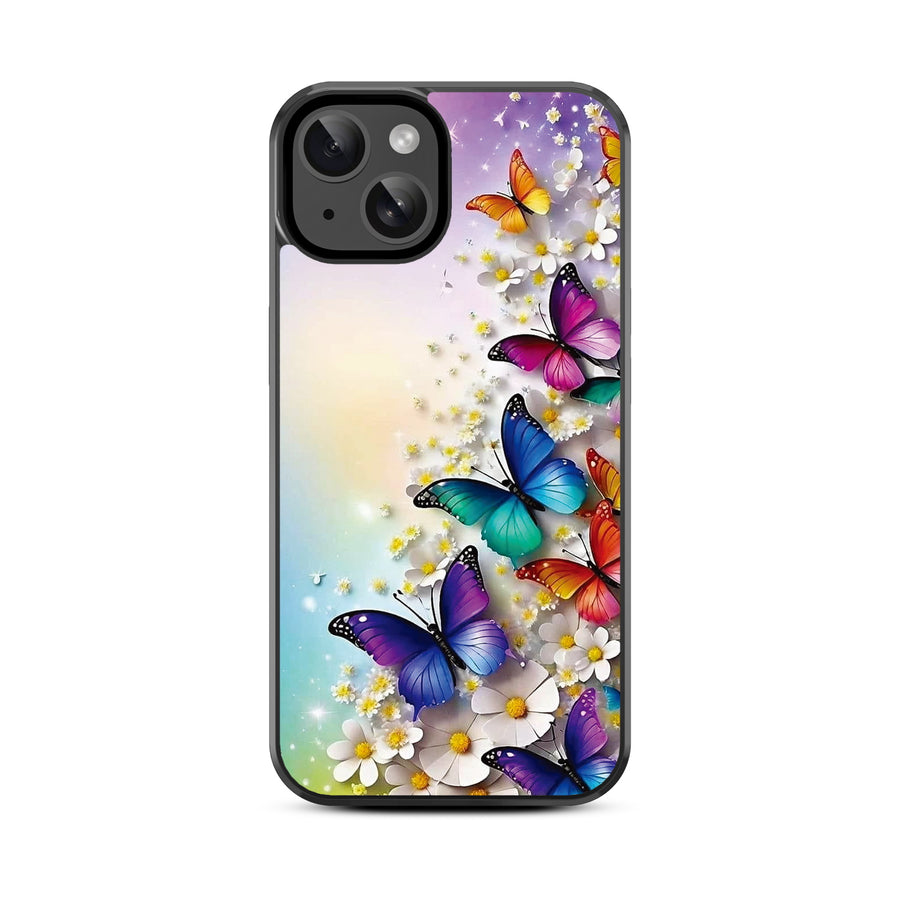 MyBat Design Lab Series Case for Apple iPhone 15 (6.1) - Rainbow Butterflies - MIP15CSLESM187-3.jpg