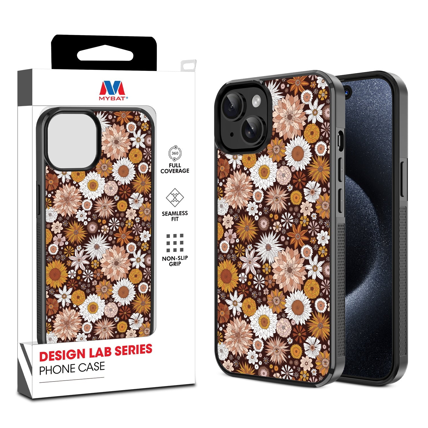 MyBat Design Lab Series Case for Apple iPhone 15 (6.1) - Autumn Florals