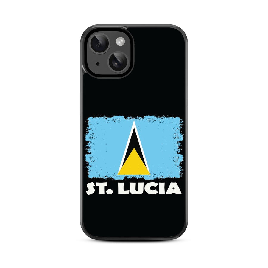 MyBat Design Lab Series Case for Apple iPhone 15 (6.1) - St. Lucia Flag