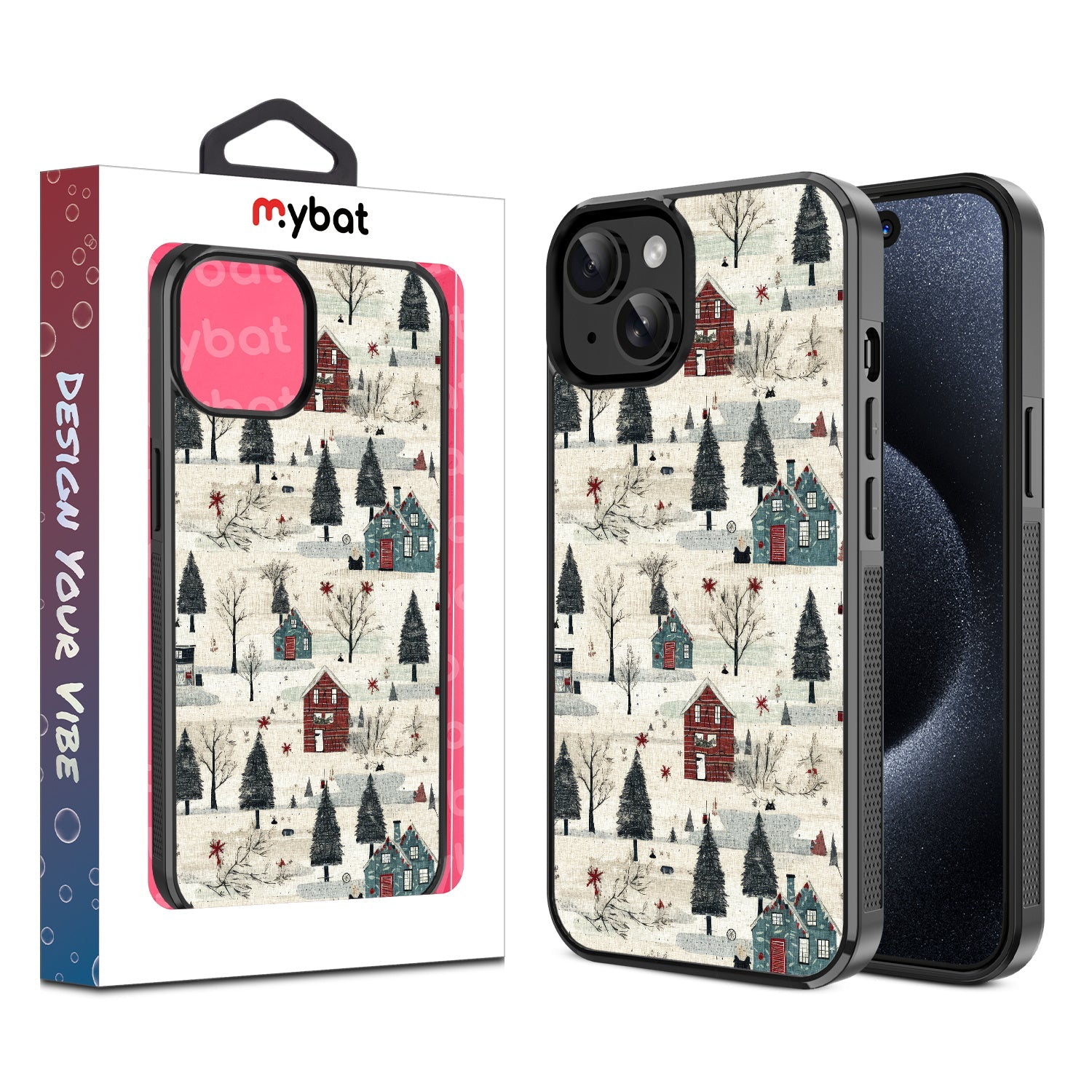 MyBat Design Lab Series Case for Apple iPhone 15 (6.1) - Charming Cottages