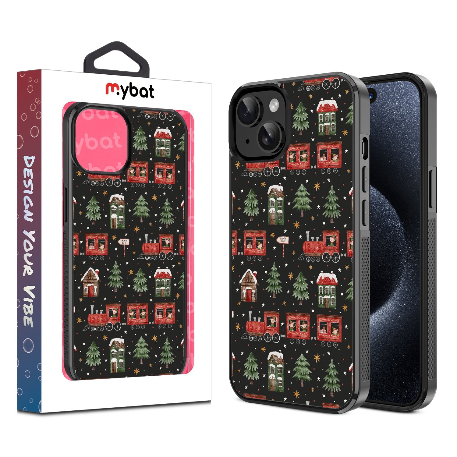 MyBat Design Lab Series Case for Apple iPhone 15 (6.1) - Train Around the Tree