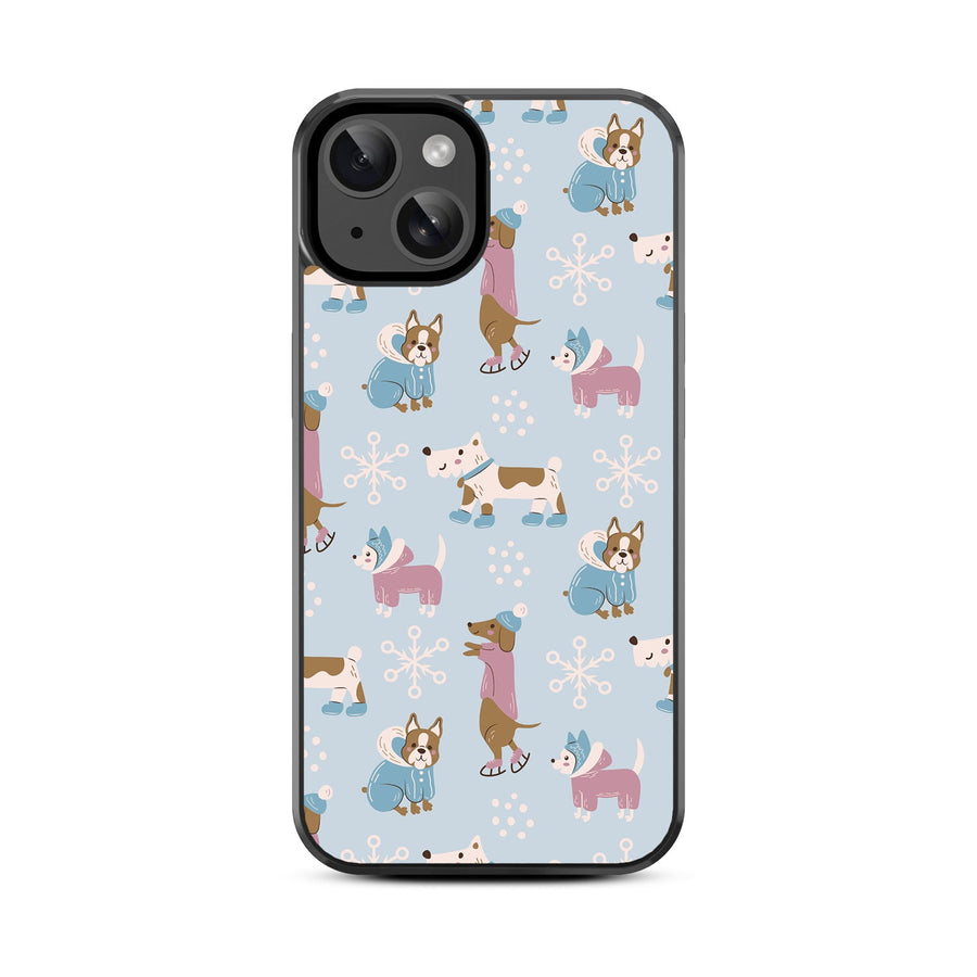 MyBat Design Lab Series Case for Apple iPhone 15 (6.1) - Puppy Snow Play
