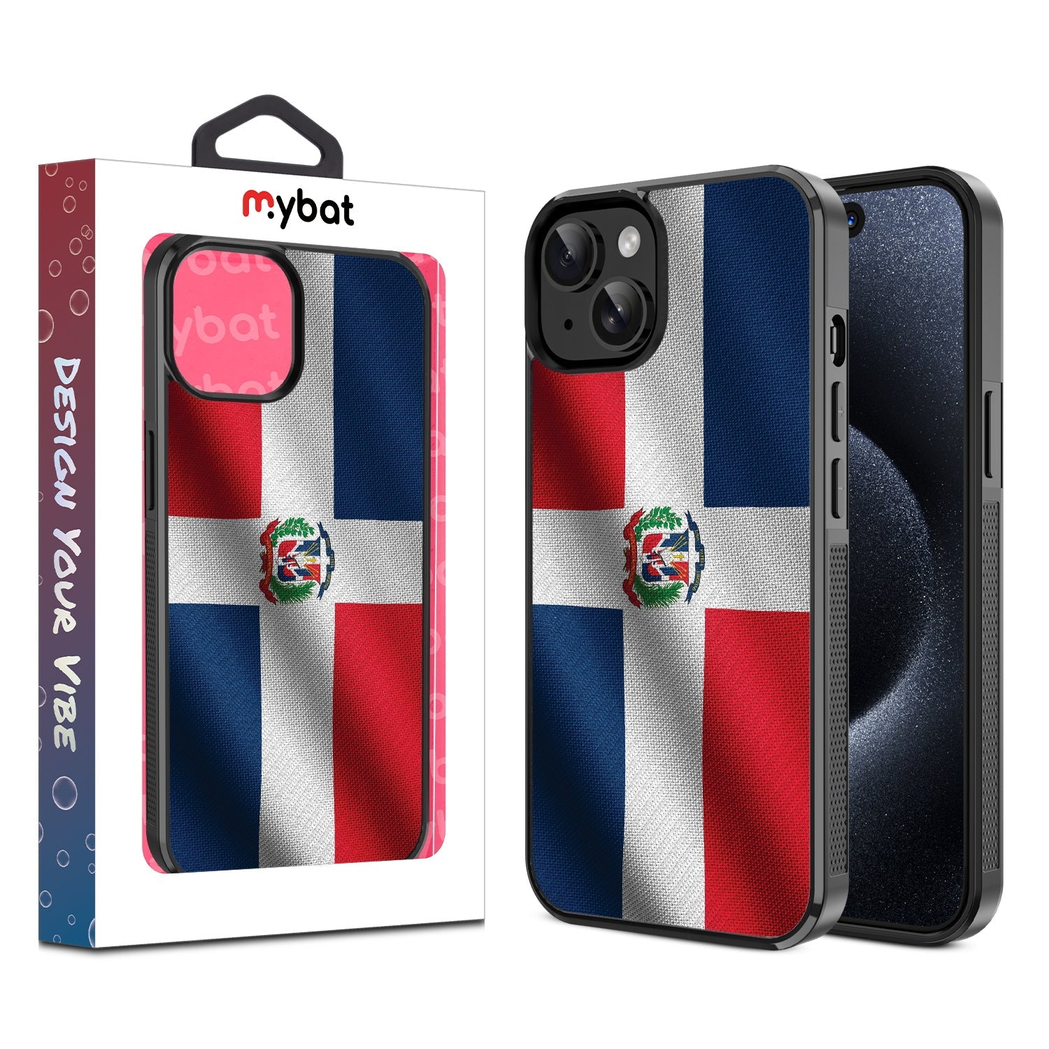 MyBat Design Lab Series Case for Apple iPhone 15 (6.1) - Dominican Republic Flag