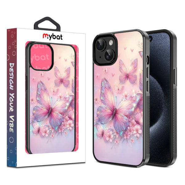 MyBat Design Lab Series Case for Apple iPhone 15 (6.1) - Pink Butterflies - MIP15CSLESM361-1.jpg