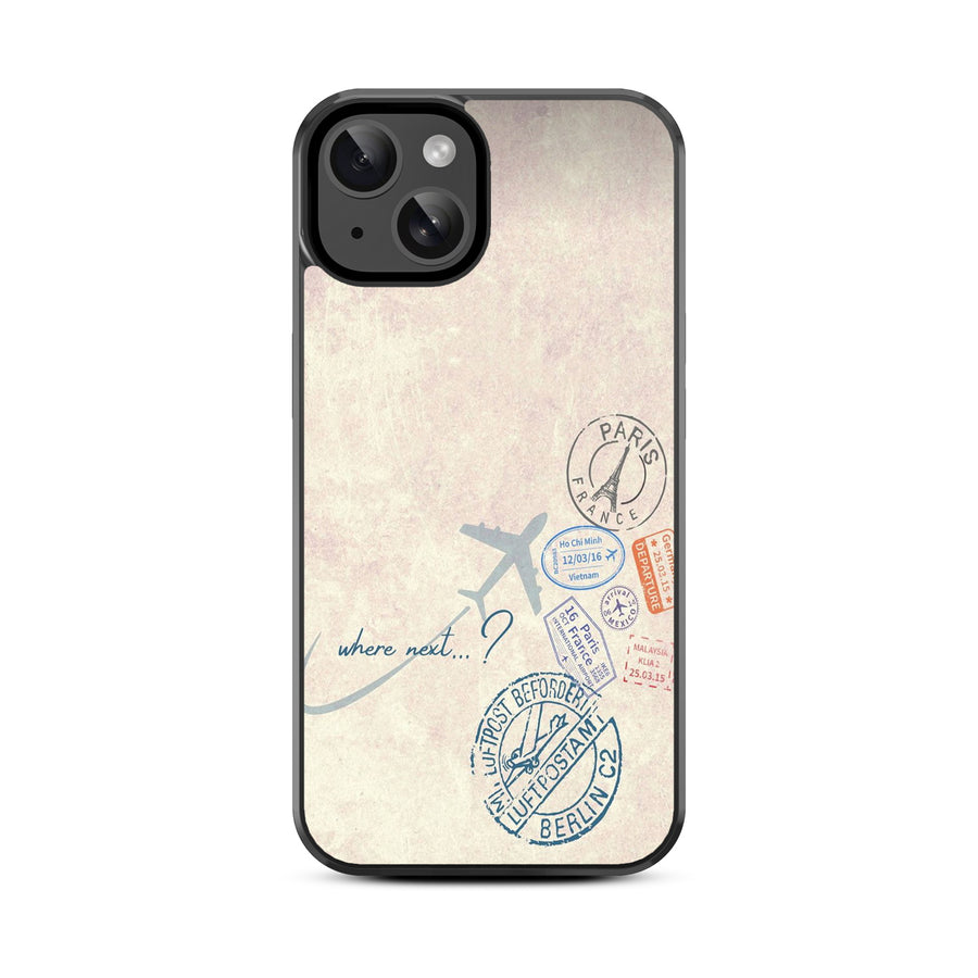 MyBat Design Lab Series Case for Apple iPhone 15 (6.1) - Passport Stamps - MIP15CSLESM371-3.jpg