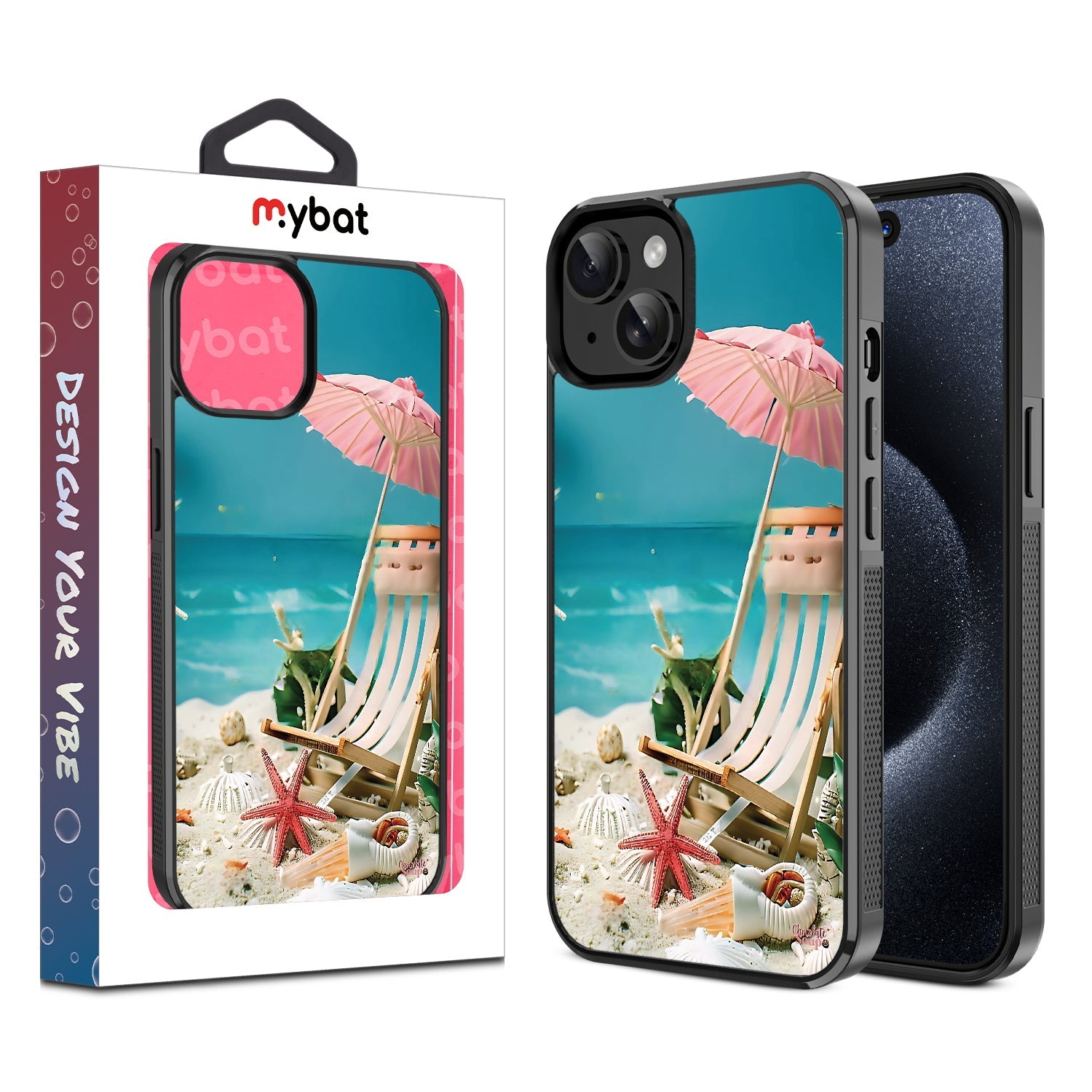 MyBat Design Lab Series Case for Apple iPhone 15 (6.1) - Sandy Shore