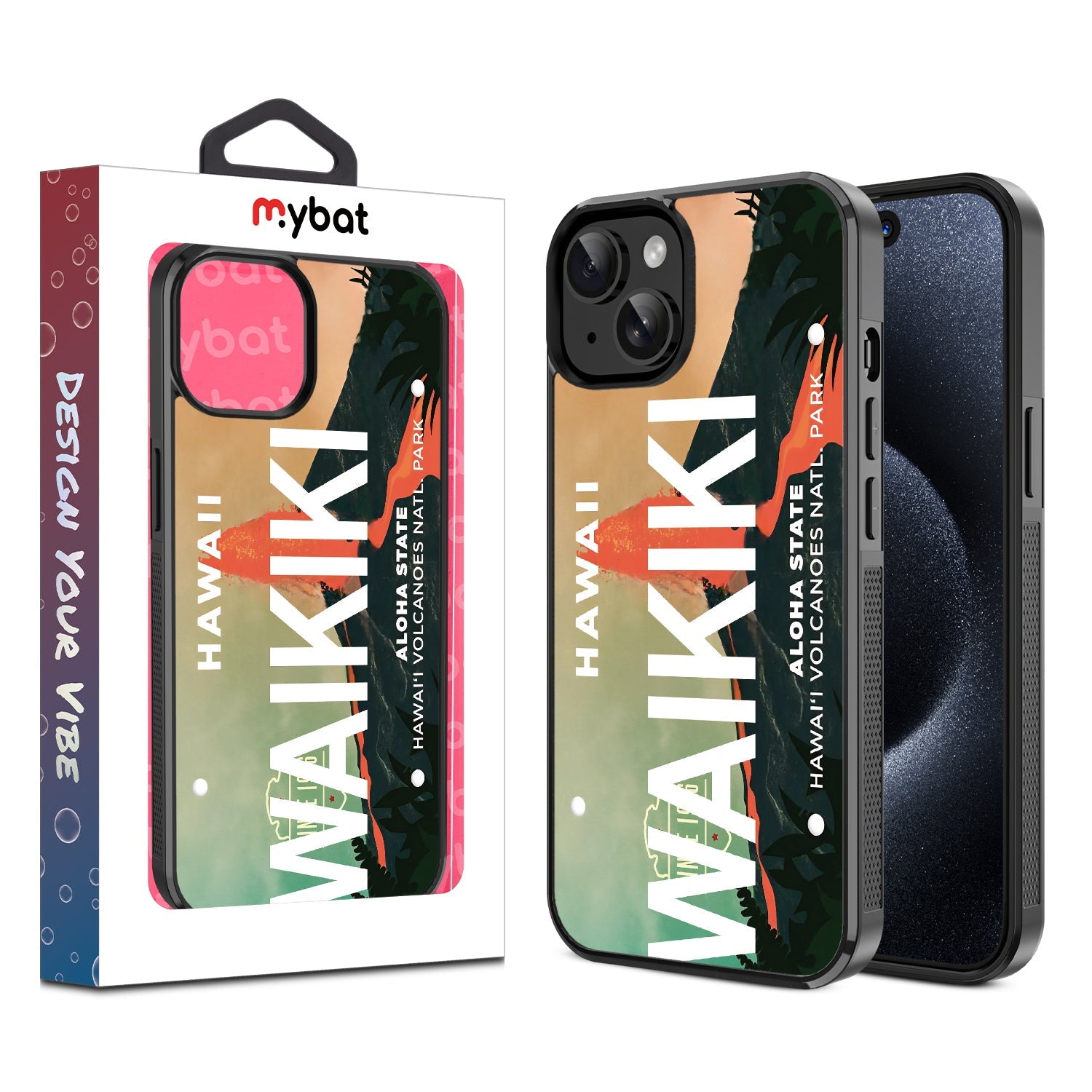 MyBat Design Lab Series Case for Apple iPhone 15 (6.1) - Waikiki Plate