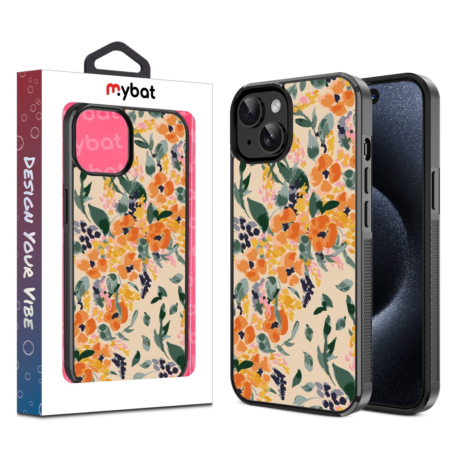 MyBat Design Lab Series Case for Apple iPhone 15 (6.1) - Marigold Mix