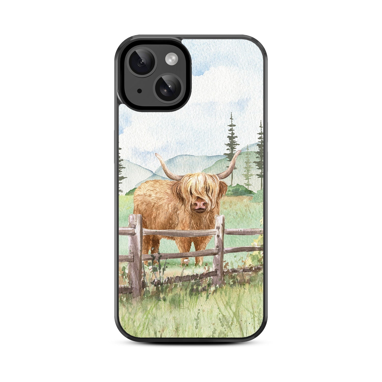 MyBat Design Lab Series Case for Apple iPhone 15 - Highland Cow