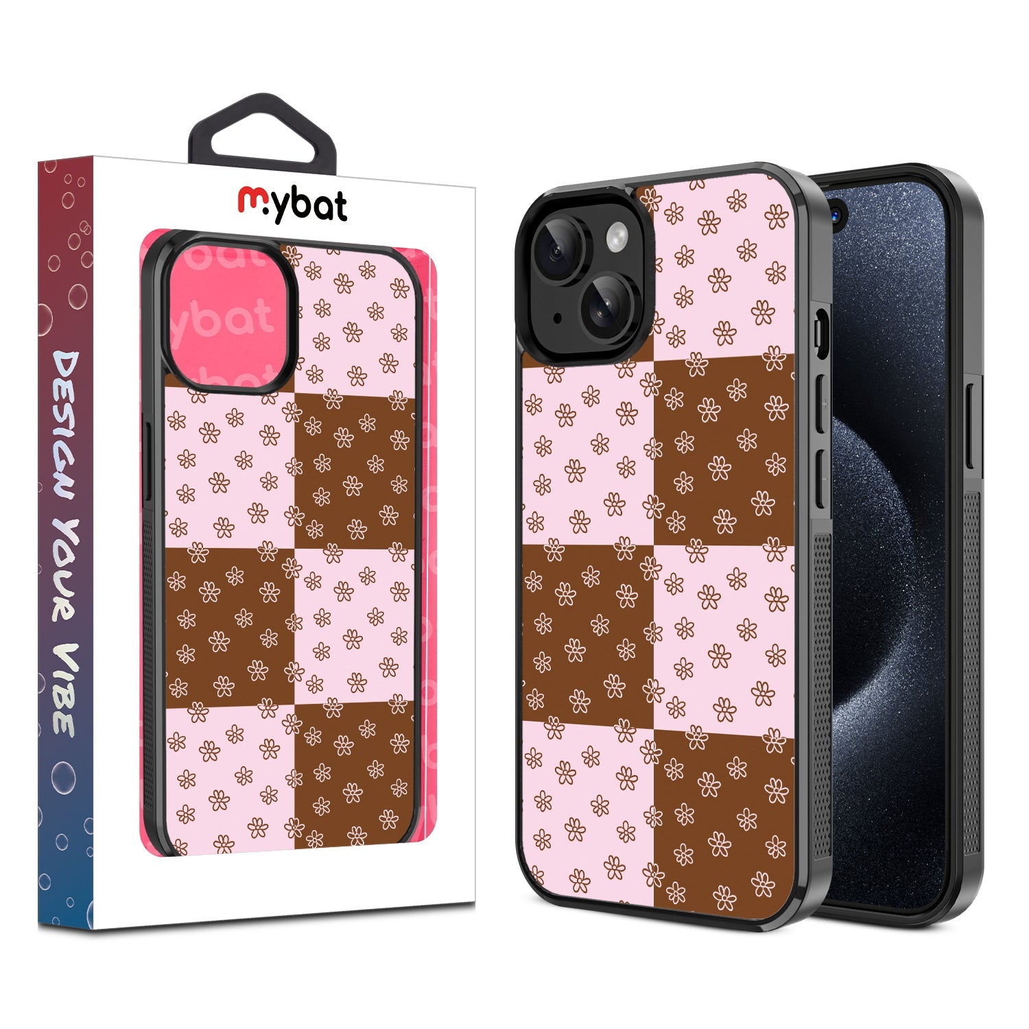 MyBat Design Lab Series Case for Apple iPhone 15 - Flower Patches