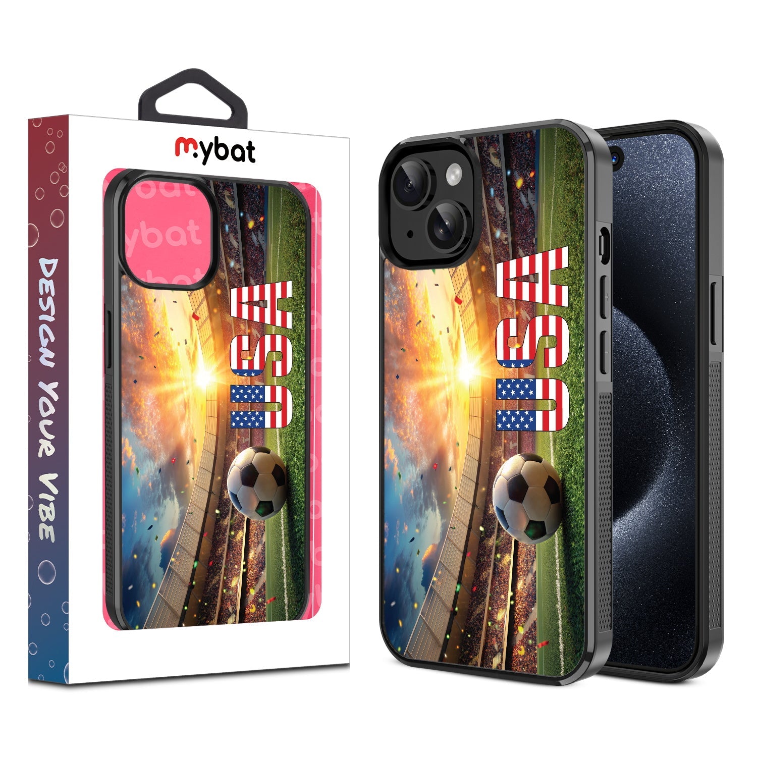 MyBat Design Lab Series Case for Apple iPhone 15 – USA Goal
