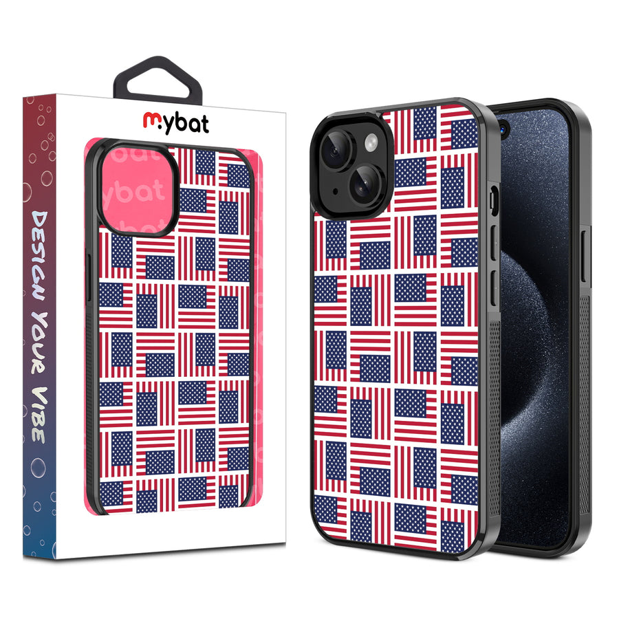 MyBat Design Lab Series Case for Apple iPhone 15 – Flag Patchwork - MIP15CSLESM519.JPG