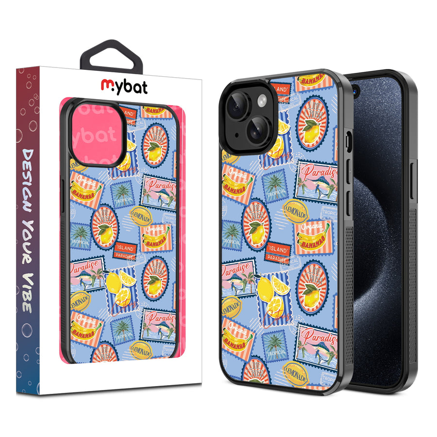 MyBat Design Lab Series Case for Apple iPhone 15 – Summer Stamps - MIP15CSLESM537.JPG