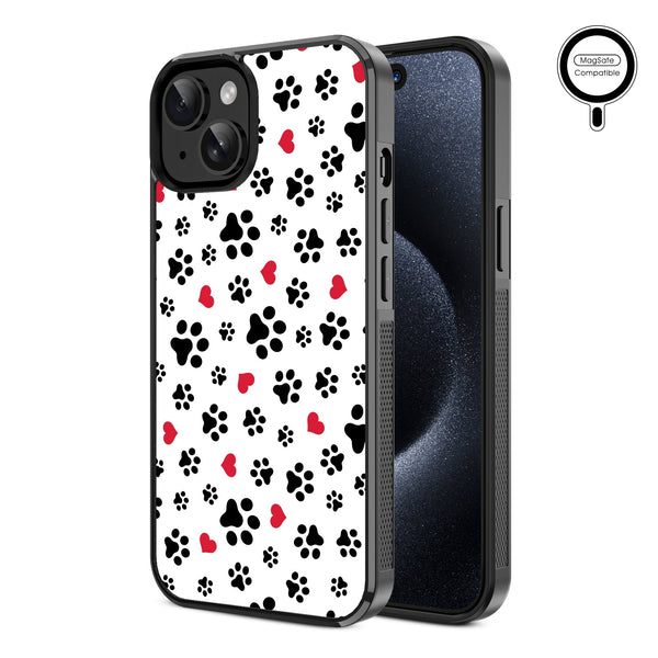 MyBat Design Lab Series MagSafe Case for Apple iPhone 15 (6.1) - Paw Prints and Hearts - MIP15CSLESMSM001-2.jpg