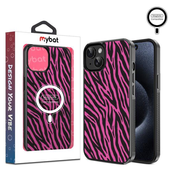 MyBat Design Lab Series MagSafe Case for Apple iPhone 15 (6.1) - Pink Zebra Print - MIP15CSLESMSM010-1.jpg