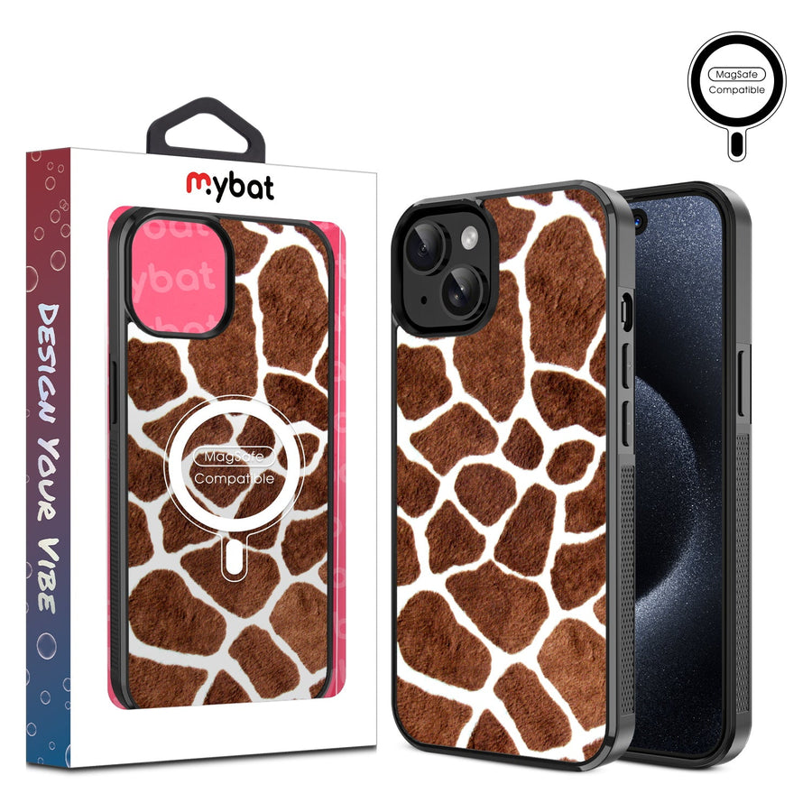 MyBat Design Lab Series MagSafe Case for Apple iPhone 15 (6.1) - Giraffe spots