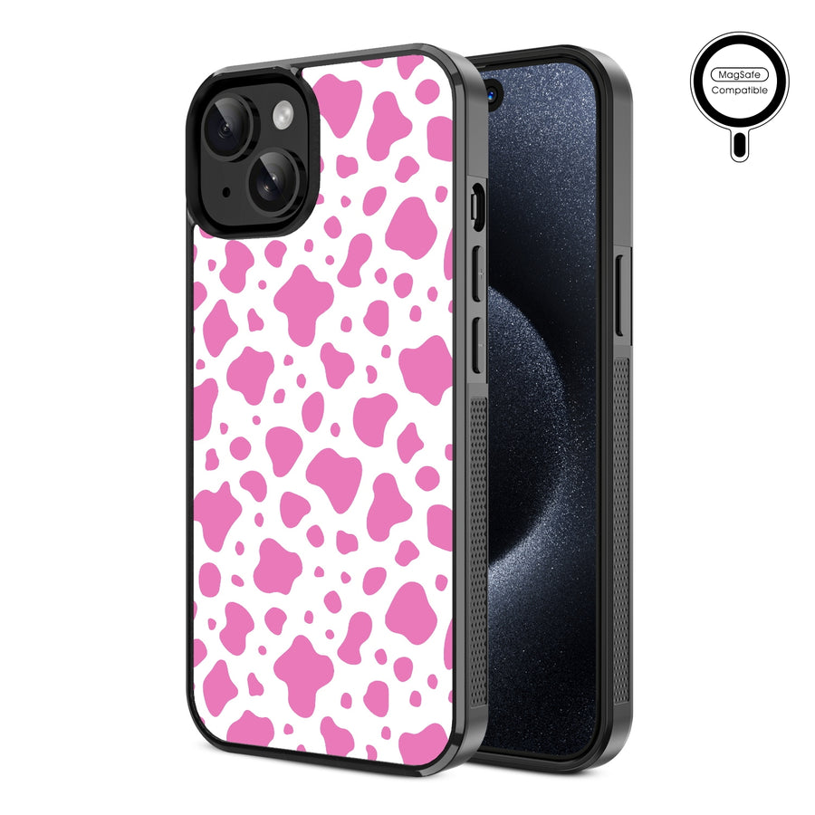MyBat Design Lab Series MagSafe Case for Apple iPhone 15 (6.1) - Pink Cow Print - MIP15CSLESMSM015-2.jpg