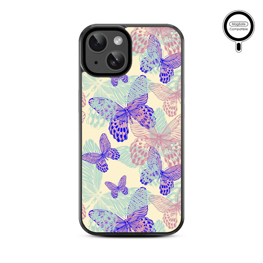 MyBat Design Lab Series MagSafe Case for Apple iPhone 15 (6.1) - Butterflies