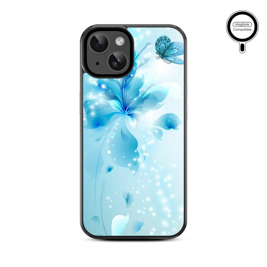 MyBat Design Lab Series MagSafe Case for Apple iPhone 15 (6.1) - Butterfly & Flowers