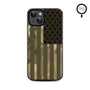 MyBat Design Lab Series MagSafe Case for Apple iPhone 15 (6.1) - Military Camouflage American Flag