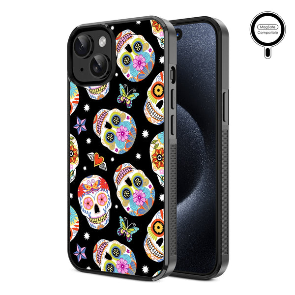 MyBat Design Lab Series MagSafe Case for Apple iPhone 15 (6.1) - Day of the Dead - MIP15CSLESMSM056-2.jpg