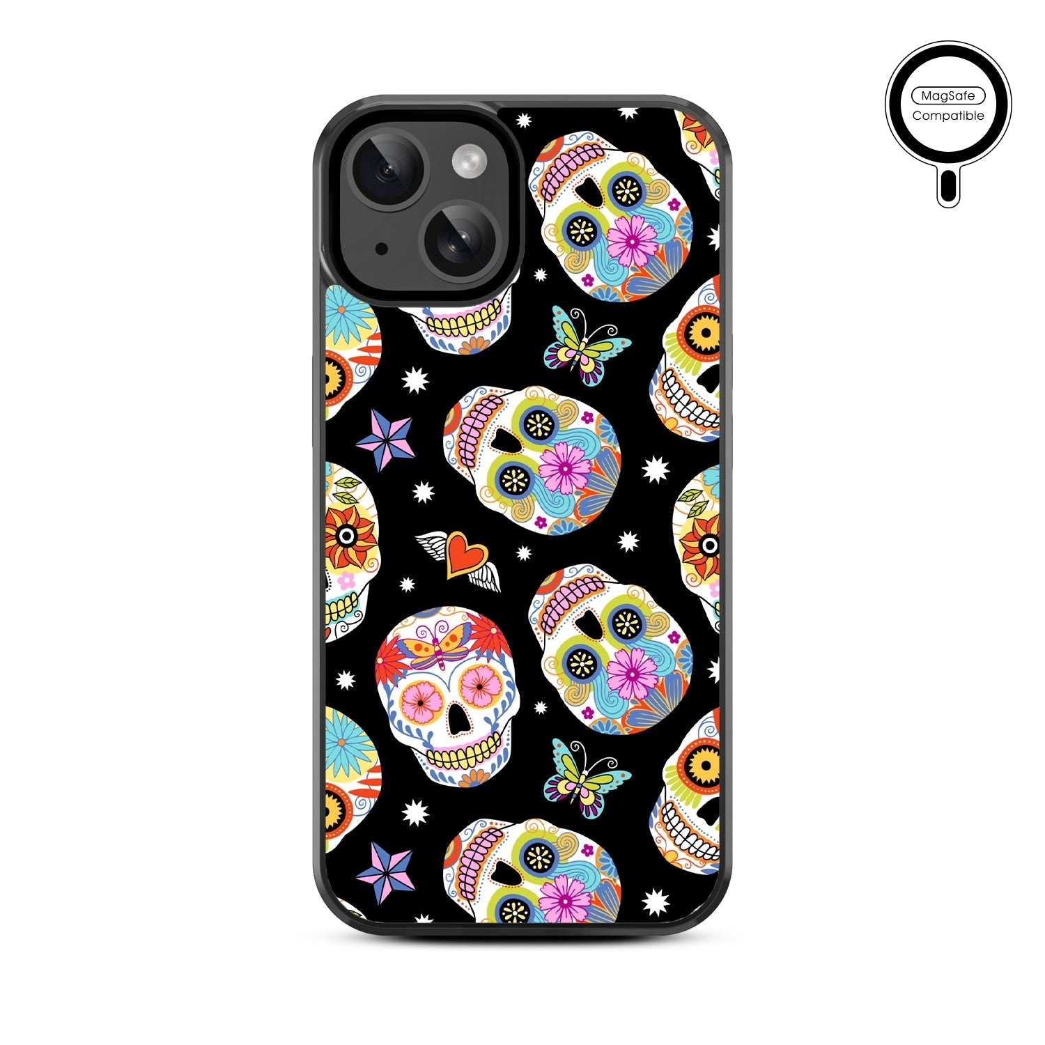 MyBat Design Lab Series MagSafe Case for Apple iPhone 15 (6.1) - Day of the Dead