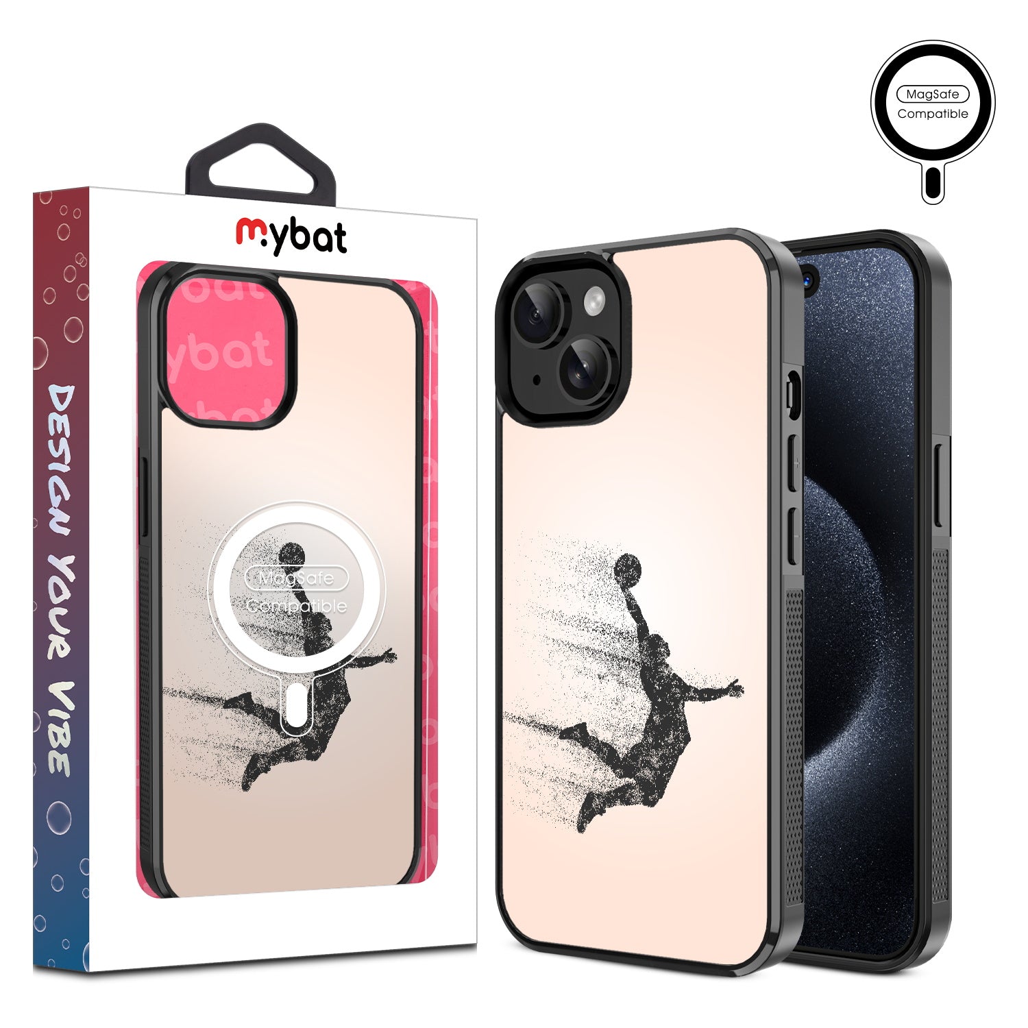 MyBat Design Lab Series MagSafe Case for Apple iPhone 15 (6.1) - Slam Dunk