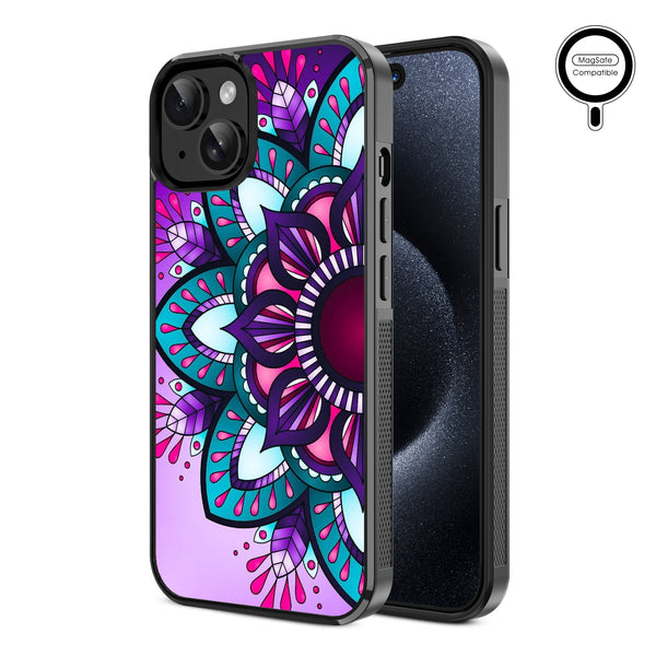 MyBat Design Lab Series MagSafe Case for Apple iPhone 15 (6.1) - Flower Mandala - MIP15CSLESMSM112-2.jpg