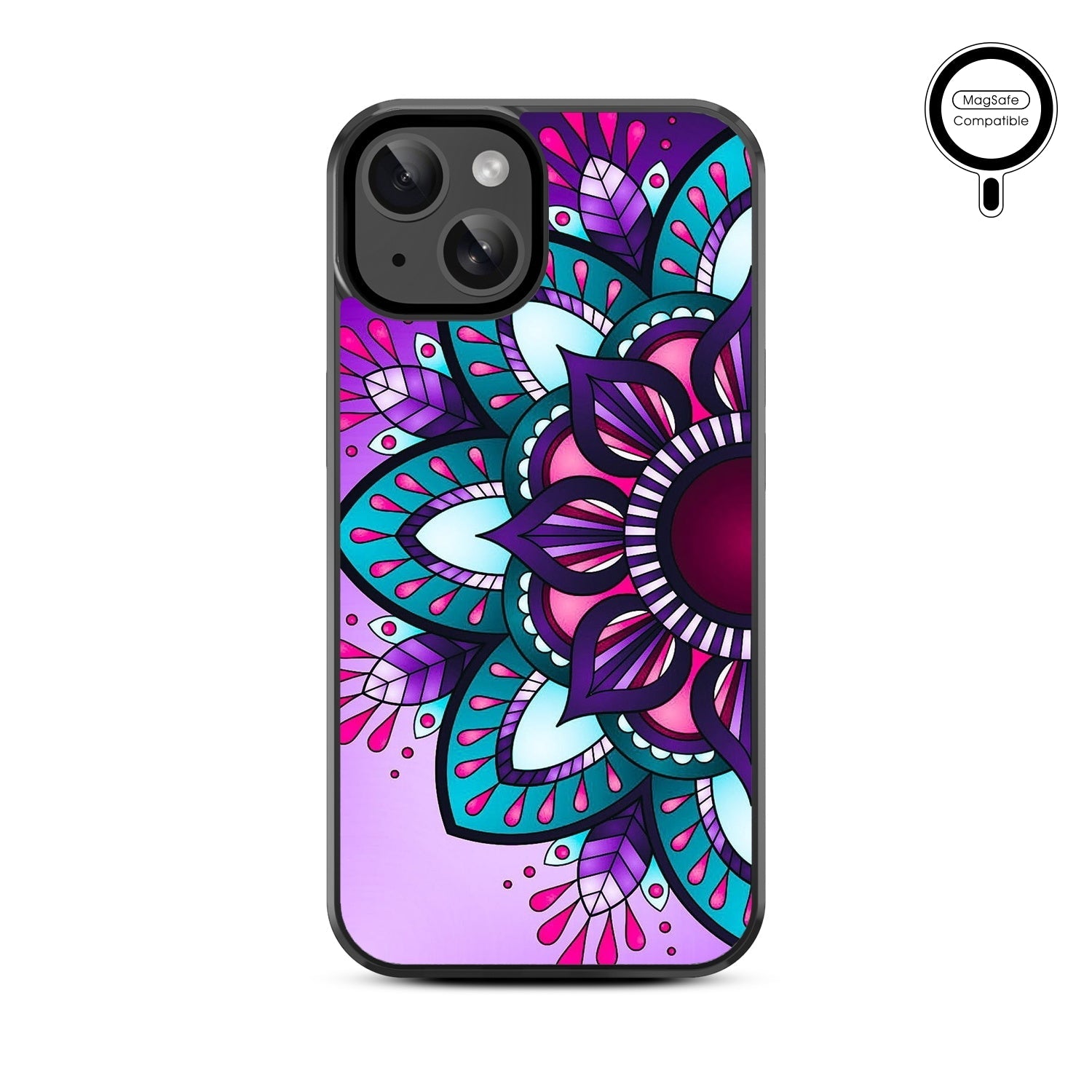 MyBat Design Lab Series MagSafe Case for Apple iPhone 15 (6.1) - Flower Mandala