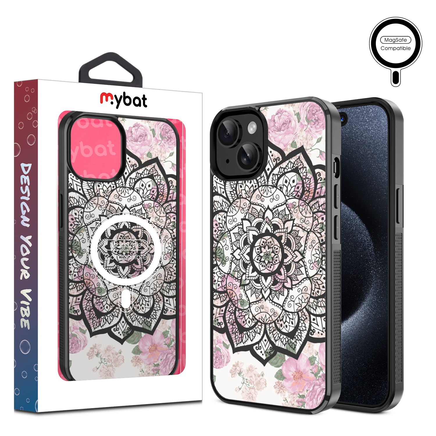 MyBat Design Lab Series MagSafe Case for Apple iPhone 15 (6.1) - Mandala