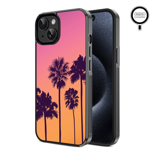 MyBat Design Lab Series MagSafe Case for Apple iPhone 15 (6.1) - Palm Tree Sunset - MIP15CSLESMSM136-2.jpg